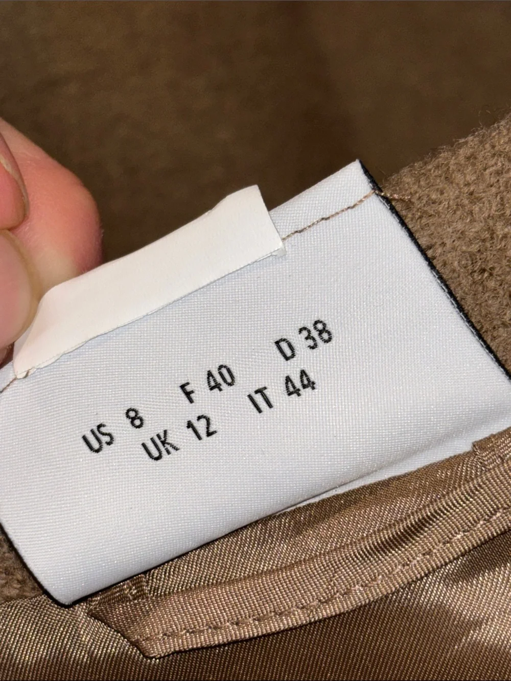 Akris Punto Camel/Tan Wool jacket 8